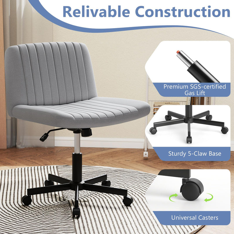 Giantex Criss Cross Chair with Wheels for Home