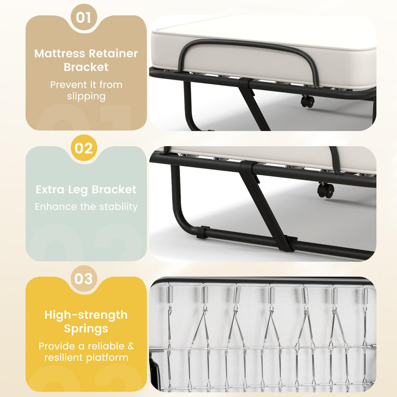 Giantex Folding Bed with Mattress