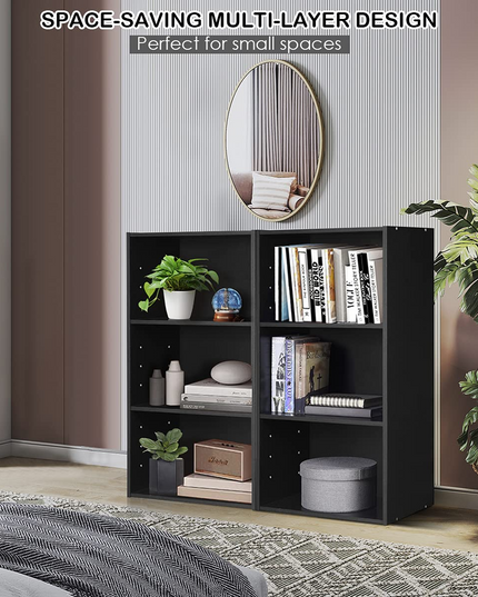 3 Shelf Bookcase Book Shelves Open Storage Cabinet