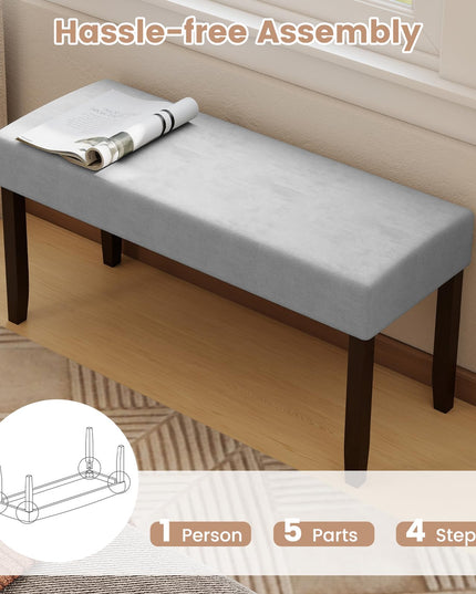 Giantex Upholstered Entryway Bench for Living Room