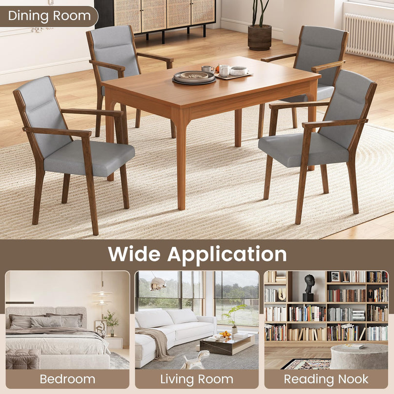 Giantex Mid Century Modern Accent Chair with High Back Headrest & Soft Cushion