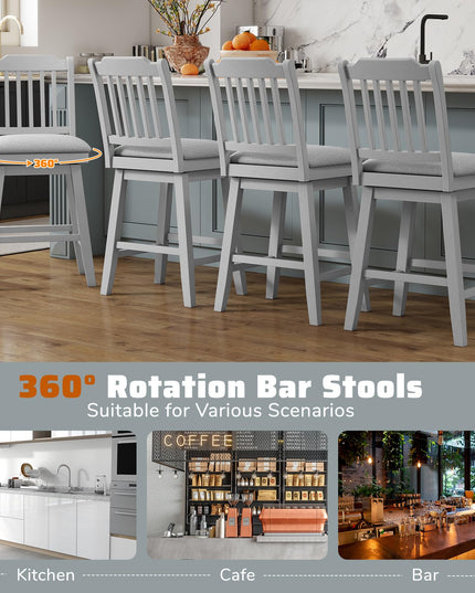 Giantex 25" Modern Bar Stools Set for Kitchen Island