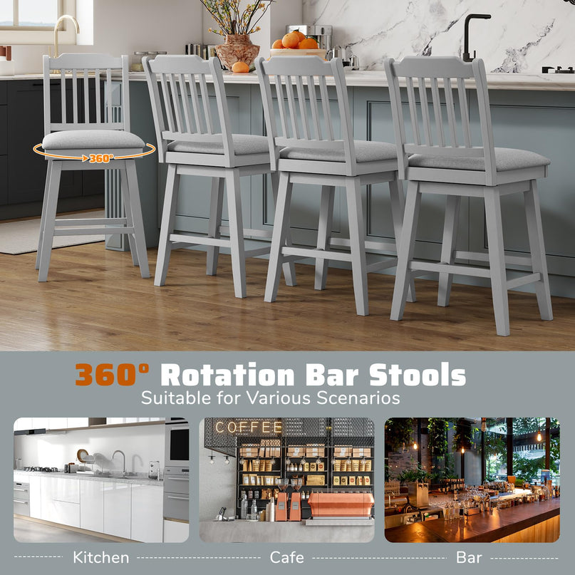 Giantex 25" Modern Bar Stools Set for Kitchen Island