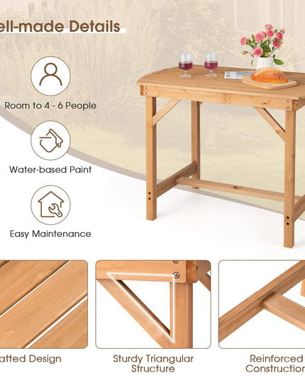 Giantex Patio Dining Table