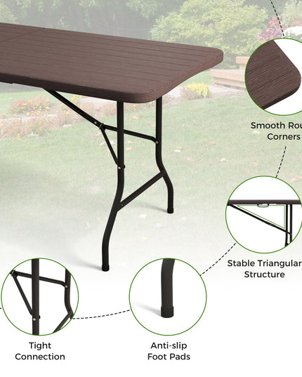 Giantex 6ft HDPE Folding Table