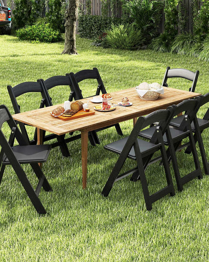 Chaises d'événement portables en résine Giantex avec siège rembourré