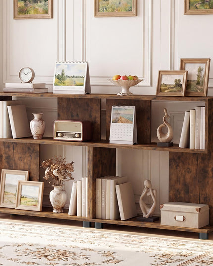 Giantex 3-Tier Geometric Bookshelf for Living Room
