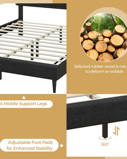 Giantex Queen Bed Frame with Headboard