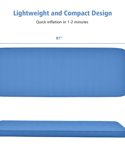 Lightweight Compact Air Mattress w/Carry Bag