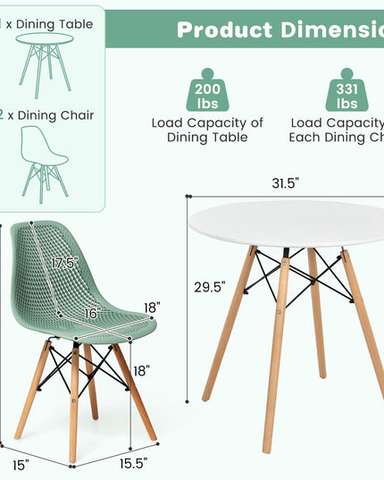 Giantex Dining Table Set for 2 or 4