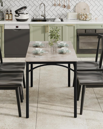 Giantex 43" x 28" Dining Table with Large Faux Marble Tabletop
