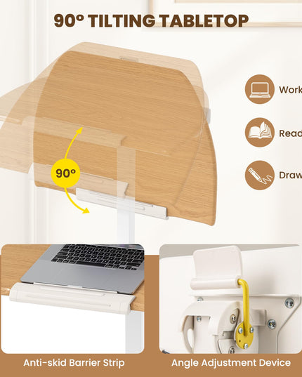 Bureau debout mobile Giantex à roulettes