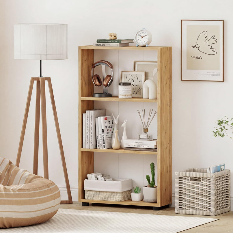 Giantex 3 Tier Bookcase with Anti Tipping Kit for Living Room