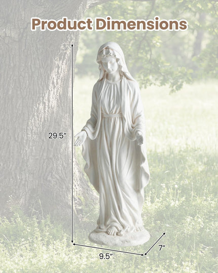 Giantex Virgin Mary Garden Statue 29.5" for Lawn