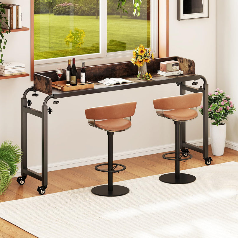 Giantex  81" Queen Size Bed Desk with Adjustable Height and Length