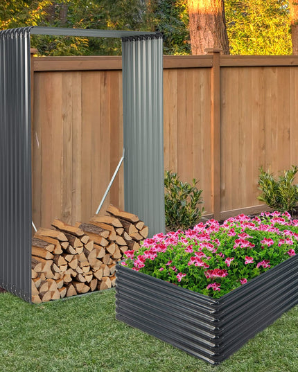 Giantex Galvanized Raised Garden Bed