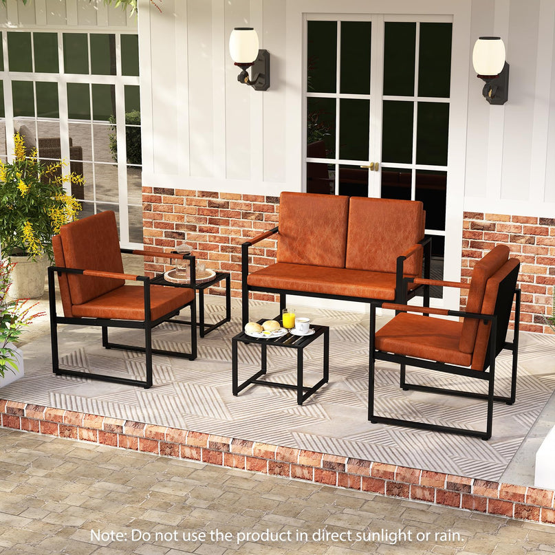 Tables d'appoint carrées d'intérieur Giantex pour salon