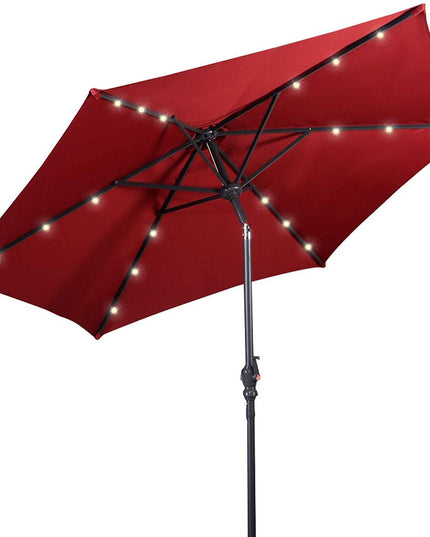 Giantex Patio Umbrella with Umbrella Base Stand 40 LBS Steel