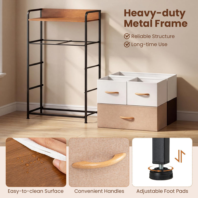Giantex 5-Drawer Fabric Dresser for Nursery