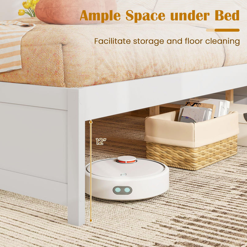 Giantex Queen Size Bed Frame with 2 Storage Drawers