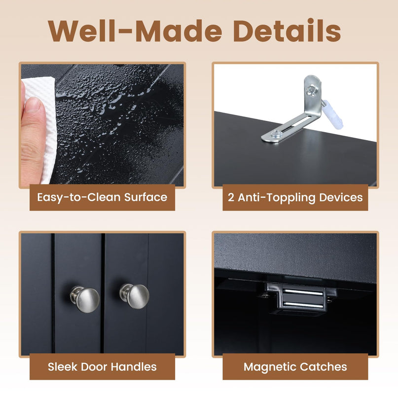 Giantex 31.5'' Over The Toilet Storage Cabinet