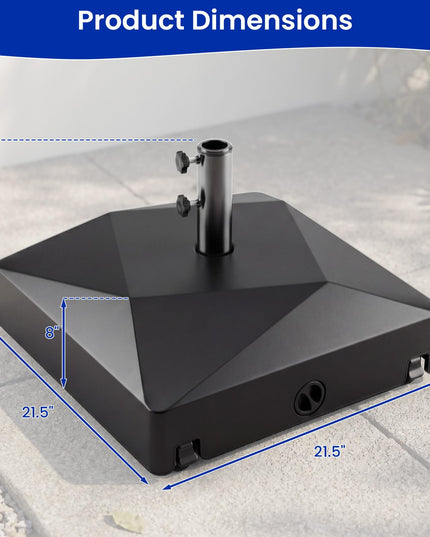 Giantex Fillable Patio Umbrella Base with 4 Wheels