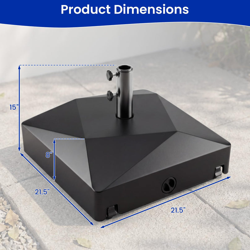 Giantex Fillable Patio Umbrella Base with 4 Wheels