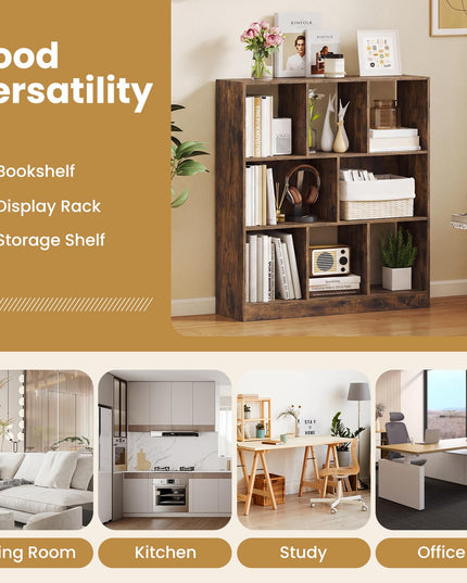GIANTEX 8-Cube Bookcase for Living Room