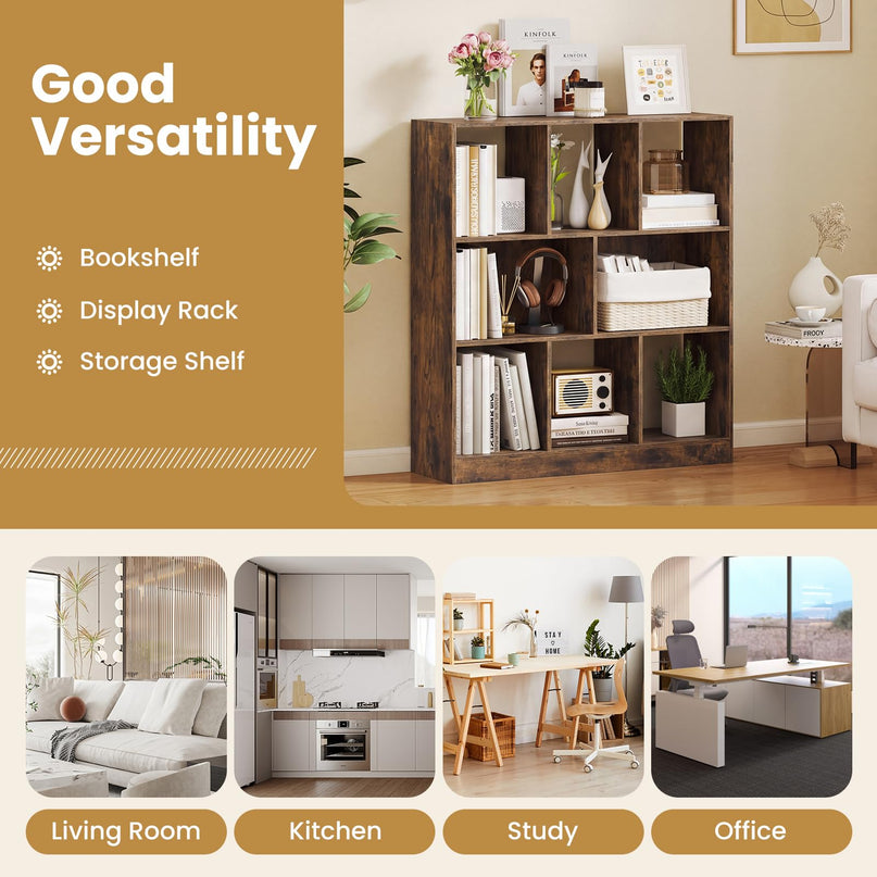 GIANTEX 8-Cube Bookcase for Living Room