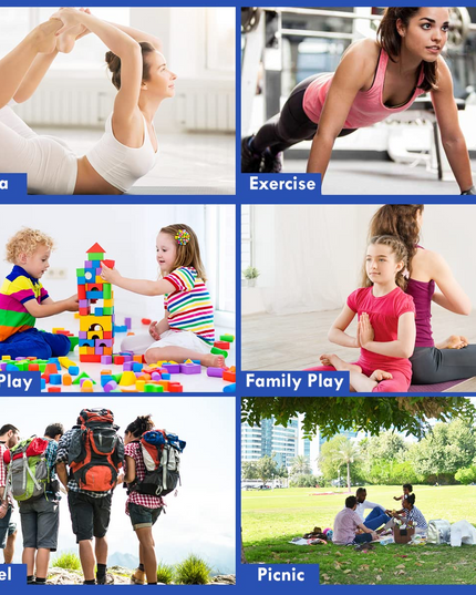 Giantex 6'x 2' Folding Gymnastics Mat, Exercise Mat w/ Carrying Handles, Small Size