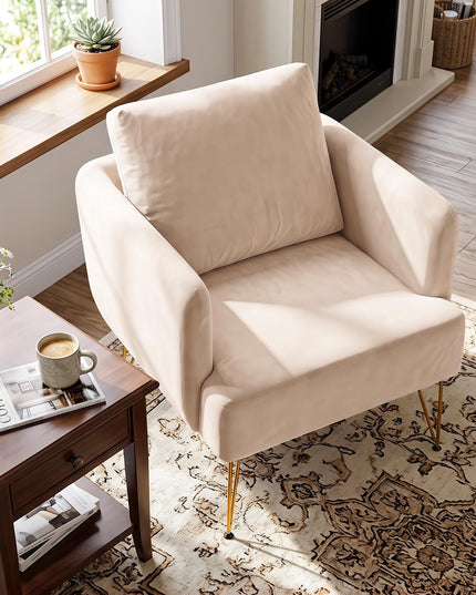 GIANTEX Modern Accent Chair with Back Cushion(1/2)
