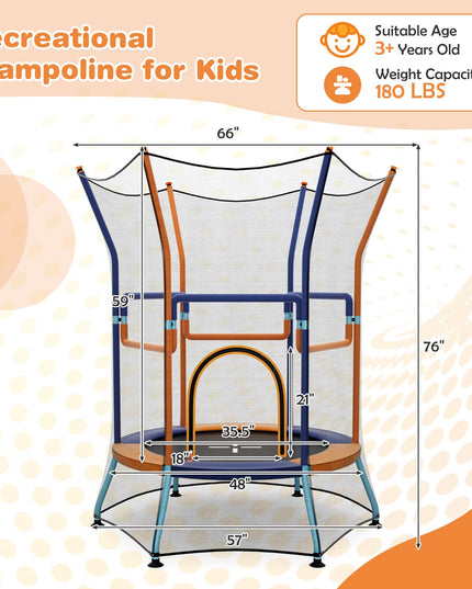 Giantex 48" Toddler Trampoline with Safety Enclosure Net