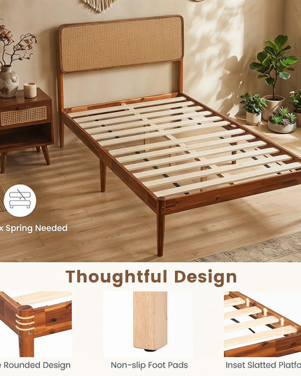 Giantex Wooden Bed Frame Twin/Full/Queen Size