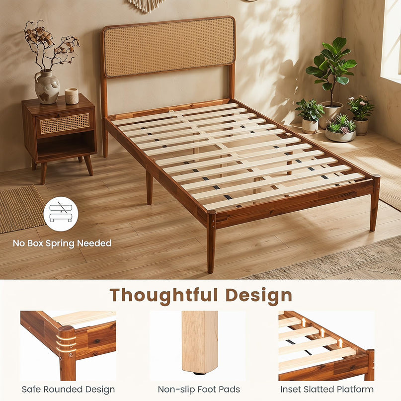 Giantex Wooden Bed Frame Twin/Full/Queen Size