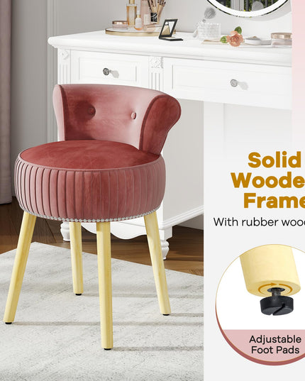 CHARMAID Velvet Vanity Chair for Bedroom Elegant Accent Chair
