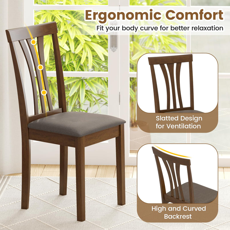 Giantex Wooden Dining Chairs Set for Living Room