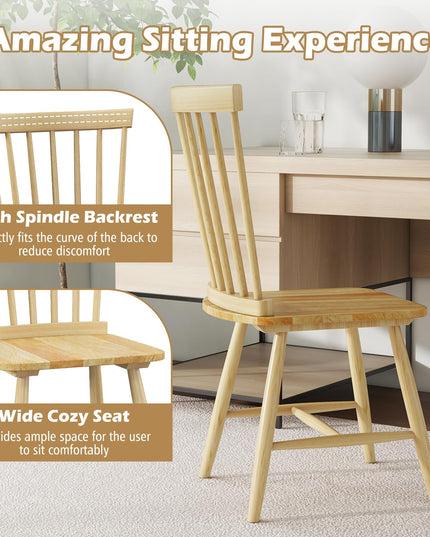 Giantex Wood Dining Chairs Set