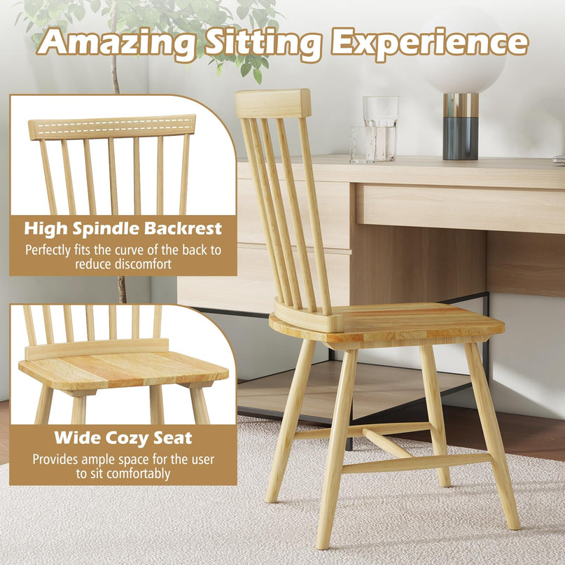 Giantex Wood Dining Chairs Set