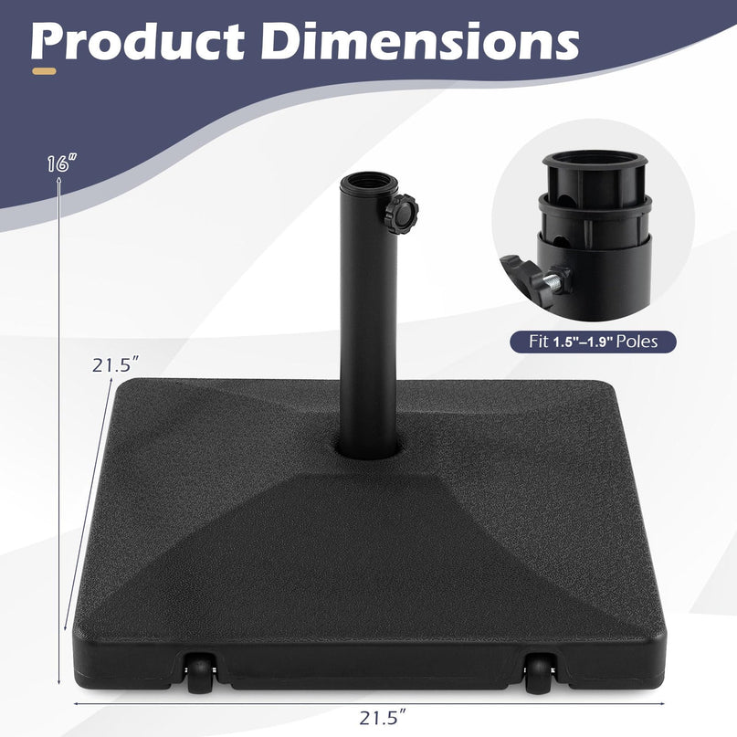 Giantex Rolling Fillable Patio Umbrella Base