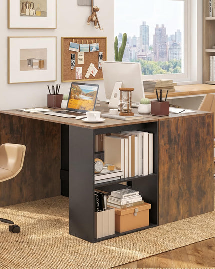 Giantex Petit Bureau avec Étagère pour Chambre à Coucher