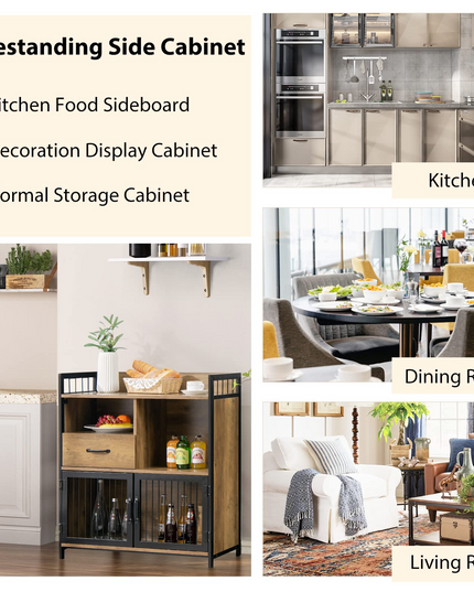 Giantex Buffet Cabinet with Storage, Kitchen Sideboard