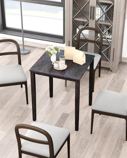 Giantex Square Dining Table with Solid Wood Frame