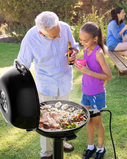 Giantex Electric BBQ Grill - 1600 Watts Portable Standing Grill