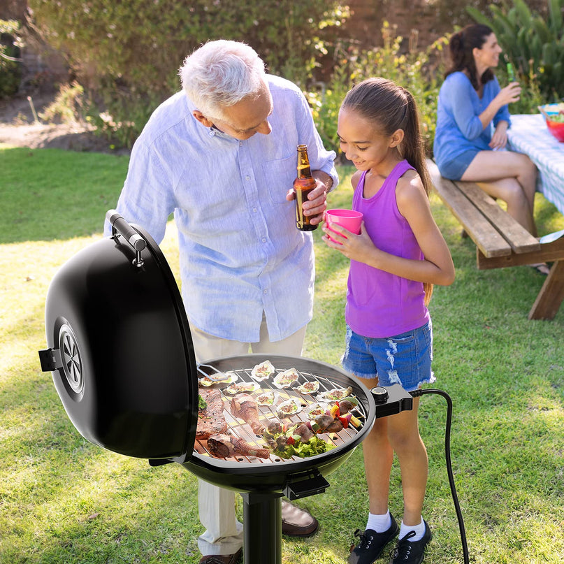 Giantex Electric BBQ Grill - 1600 Watts Portable Standing Grill