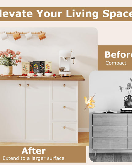 Giantex Universal Wood Table Top 48 x 30 inch Solid One-Piece Desk top