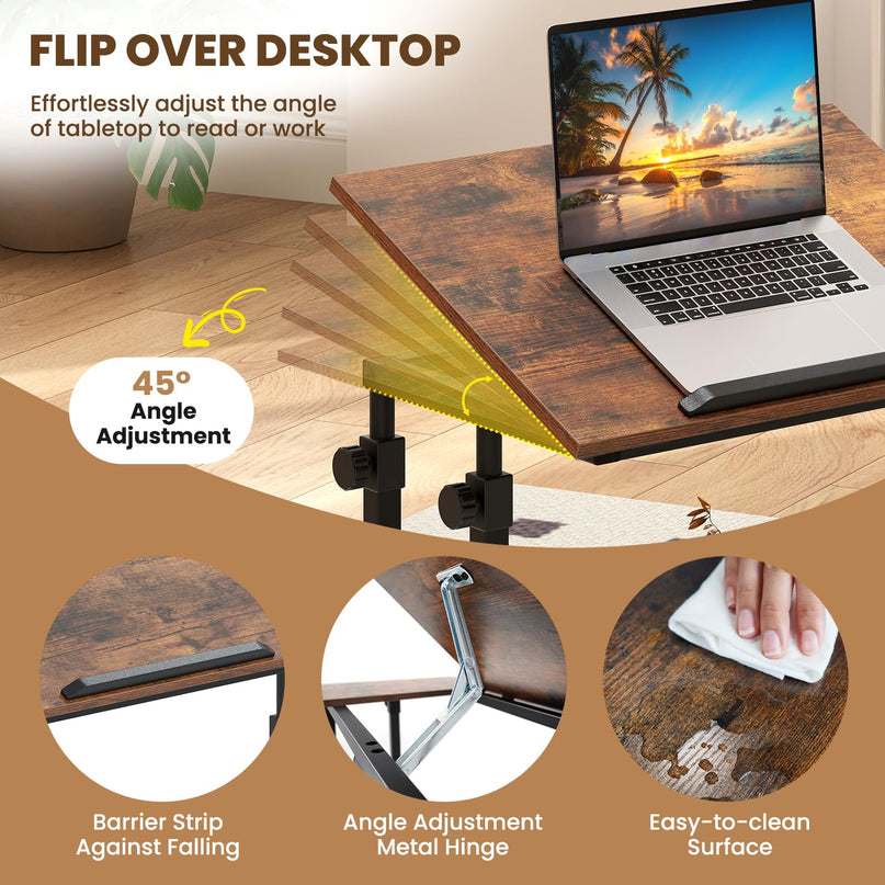 Giantex Mobile Standing Desk for Small Space