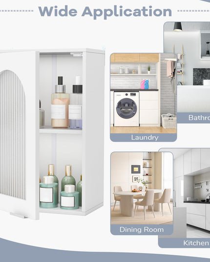 Giantex Wall Mounted Bathroom Cabinet for Living Room Laundry