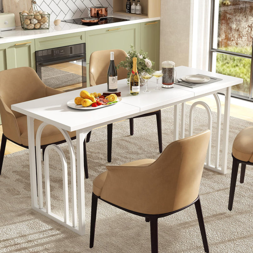 Table à manger Giantex 160x60cm pour 6 à 8 personnes