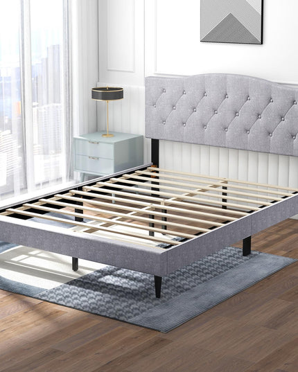Giantex Queen Size Upholstered Platform Bed