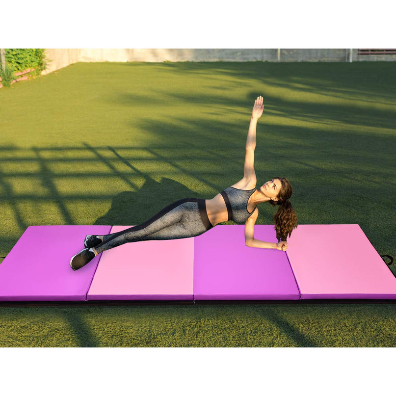 Giantex  Folding Anti-Tear Gymnastics Mat with Carrying Handles